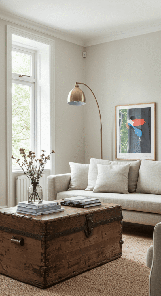 rustic modern living room 6