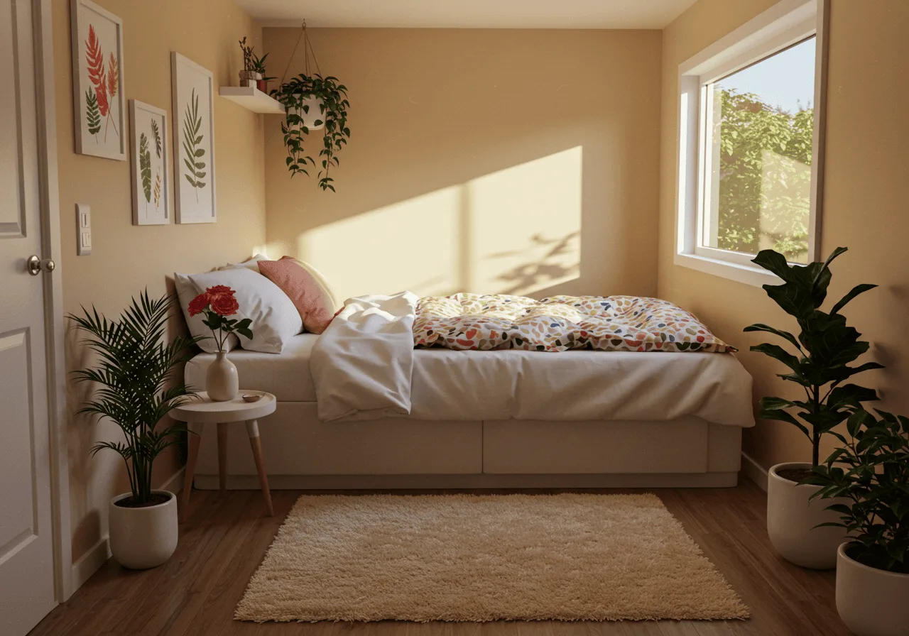 tiny bedroom decor FI