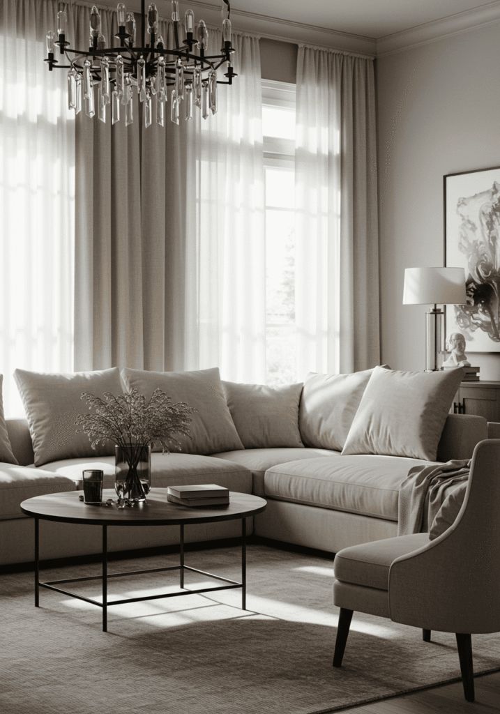 transitional living room 1