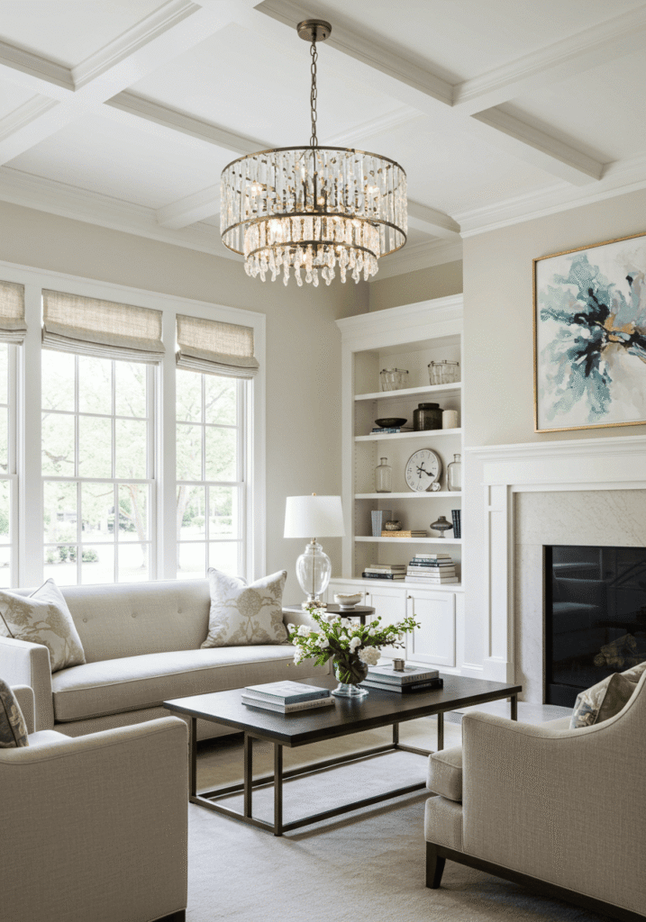 transitional living room 4