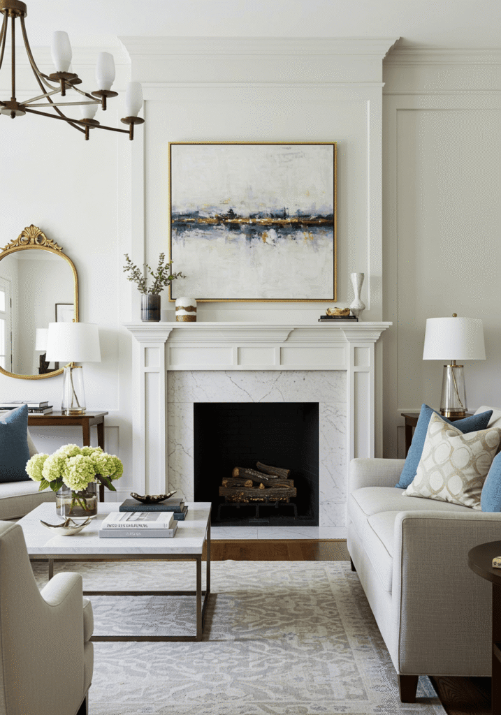 transitional living room 7