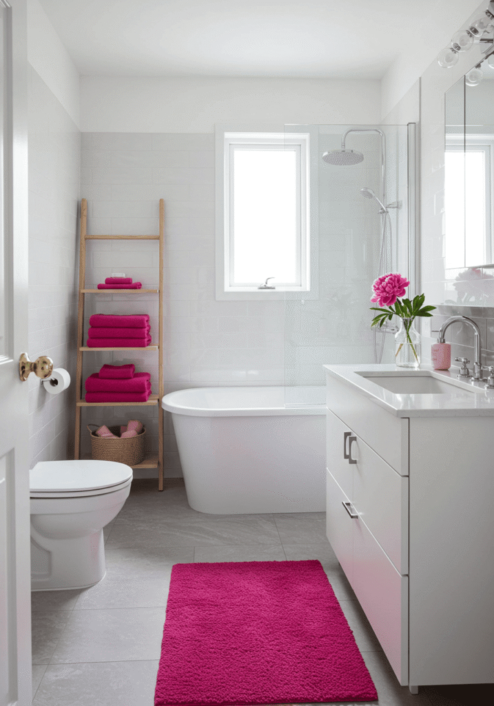 pink bathroom decor 15