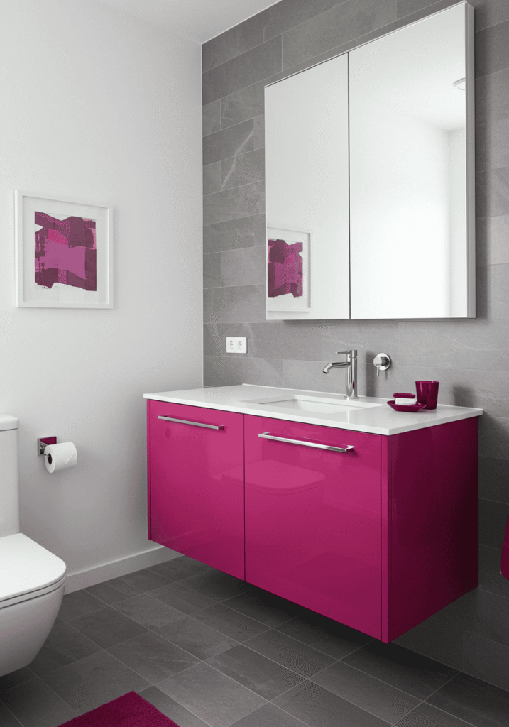 pink bathroom decor 9