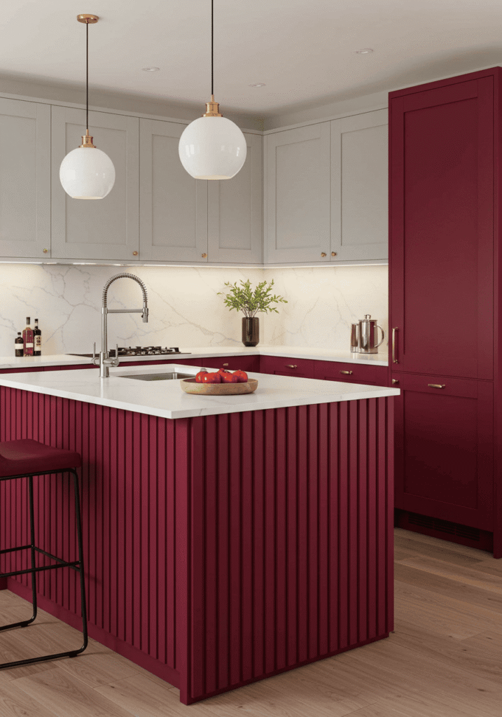 red kitchen cabinets 10