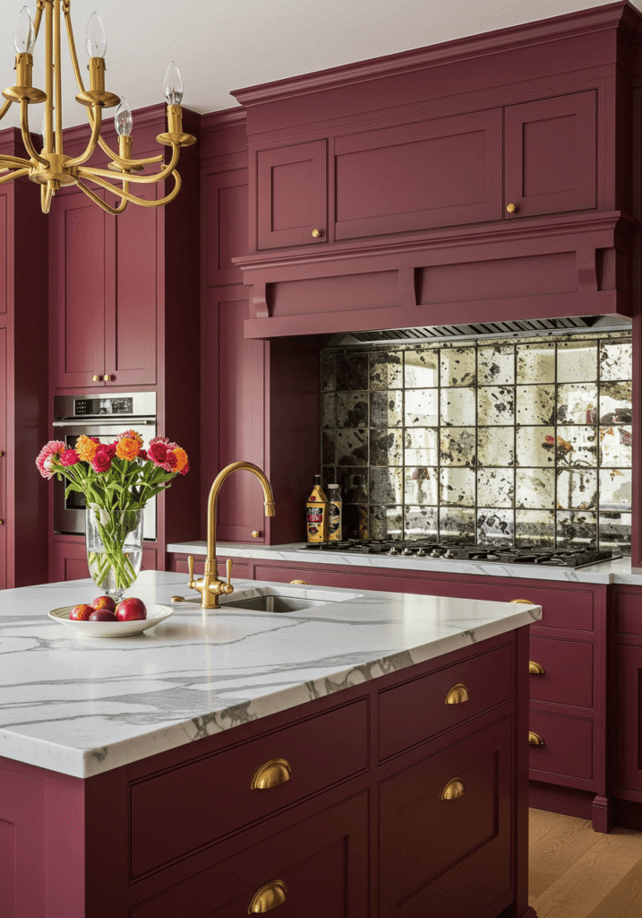 red kitchen cabinets 4