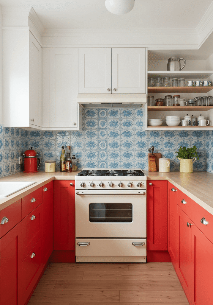 red kitchen cabinets 5