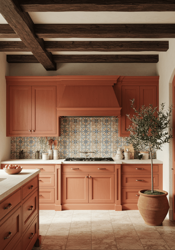 red kitchen cabinets 6