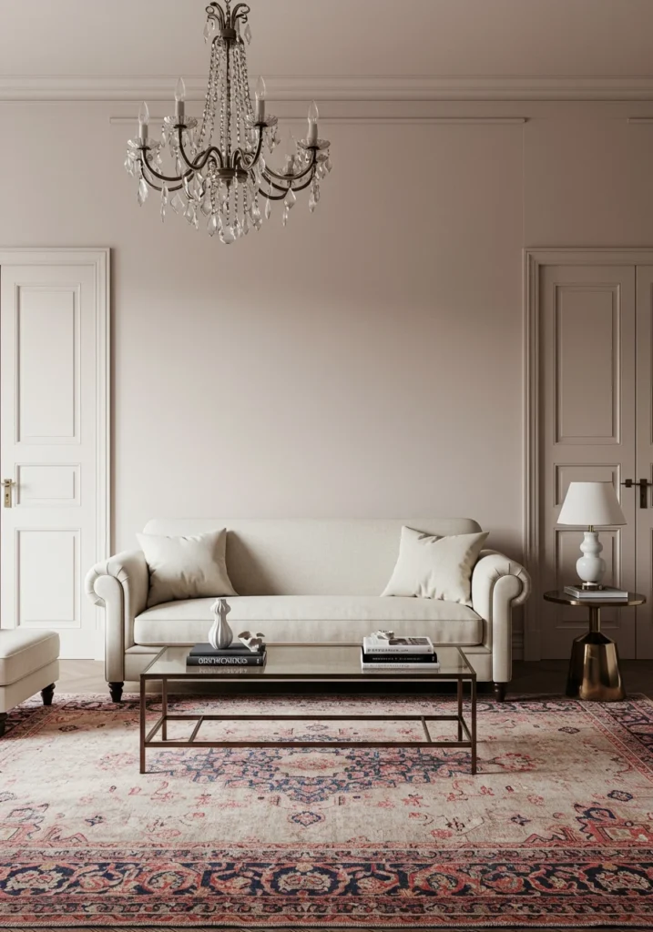 pink living room 18 converted