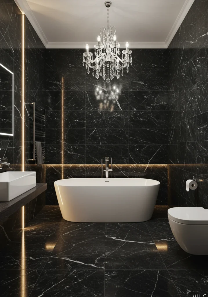 black bathroom 3 converted