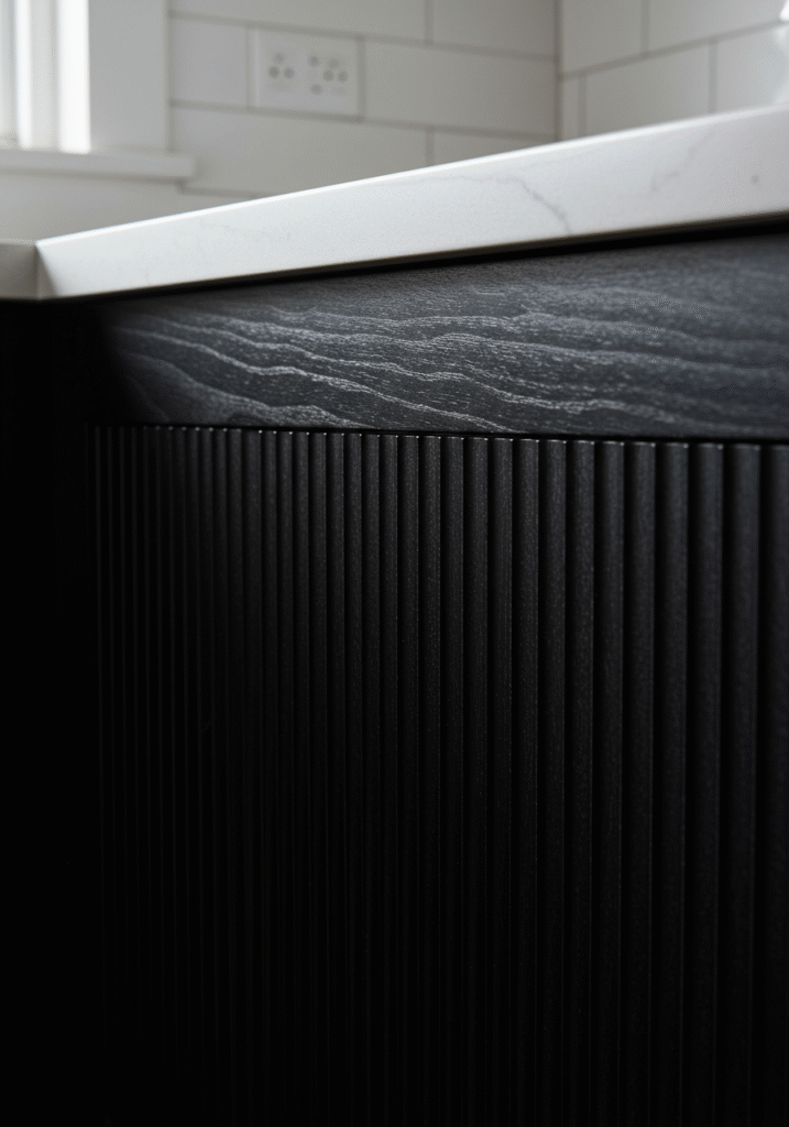 black cabinets white countertops 10
