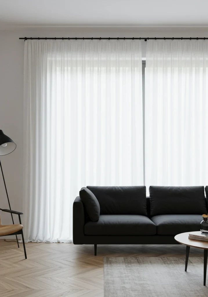 black couch living room 16 converted
