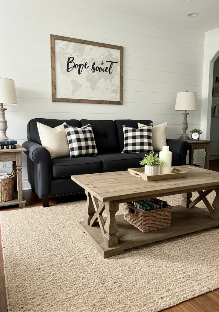 black couch living room 5 converted