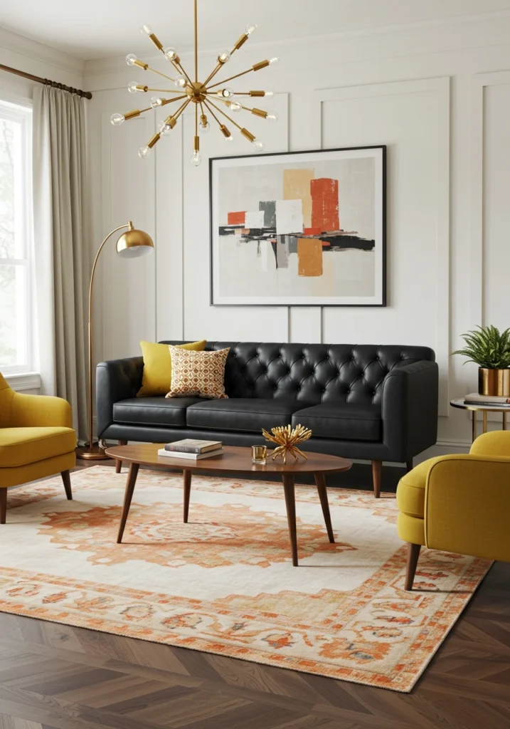black couch living room 7 converted