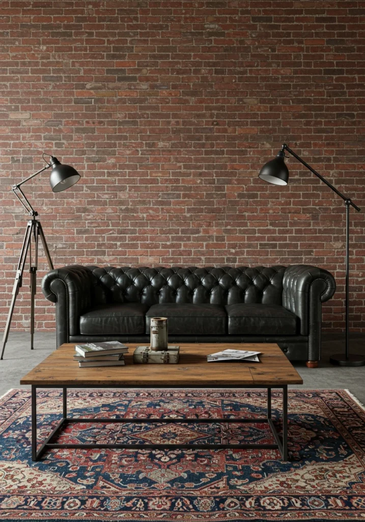 black couch living room 8 converted
