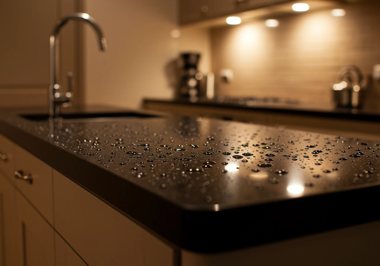 black countertops FI converted