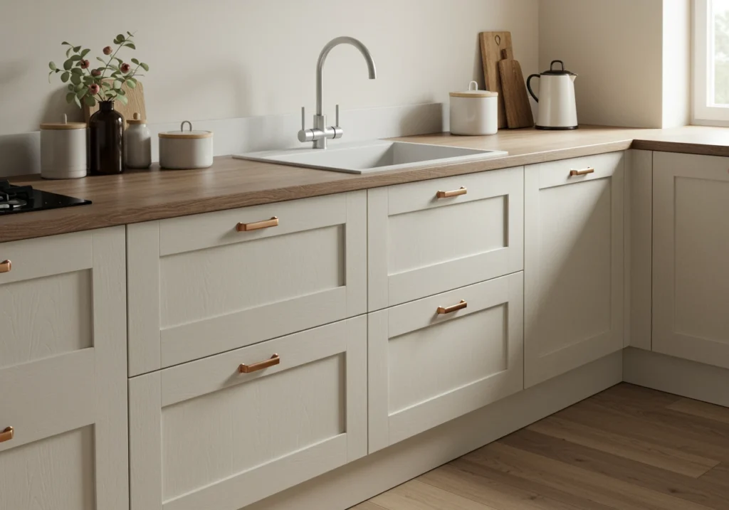 cream kitchen cabinets FI converted