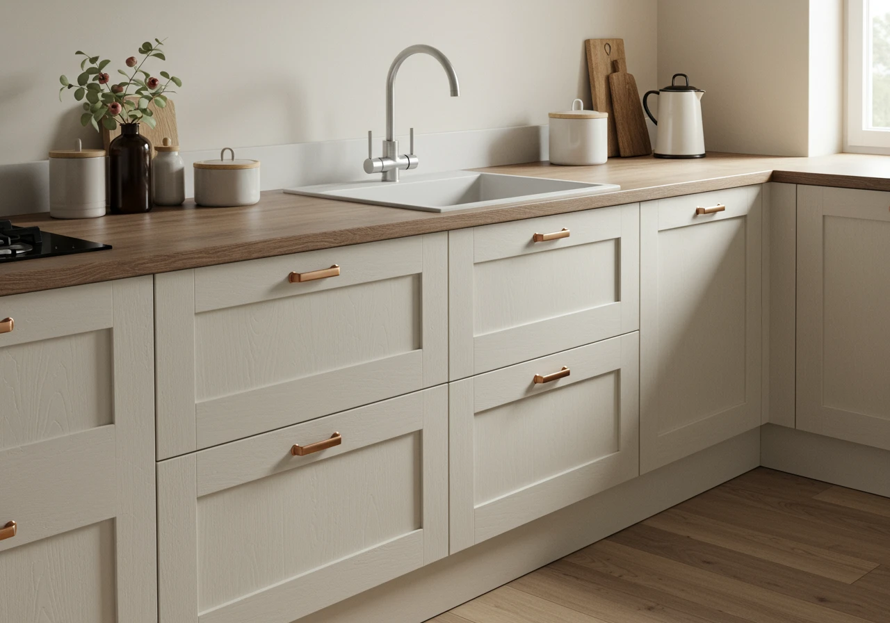 cream kitchen cabinets FI converted