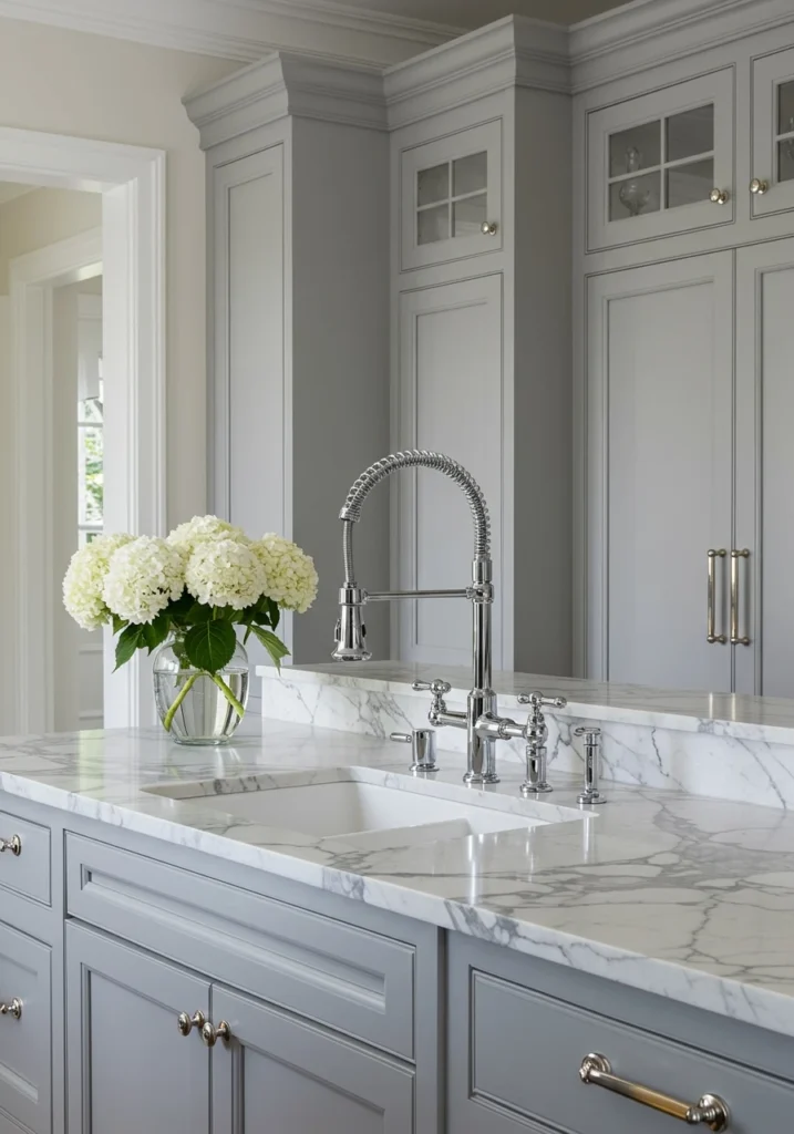 gray kitchen cabinets 16 converted