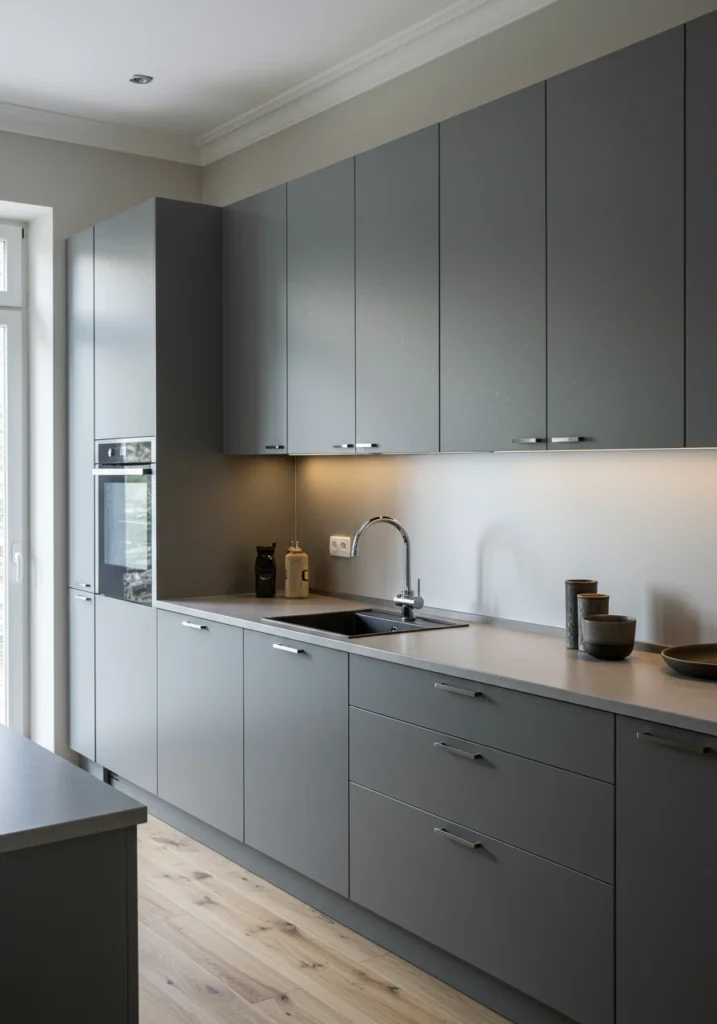 gray kitchen cabinets 21 converted