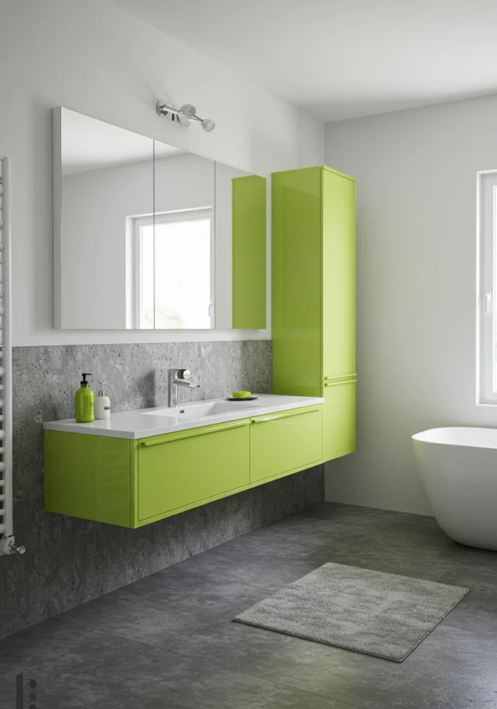 green bathroom decor 19 converted