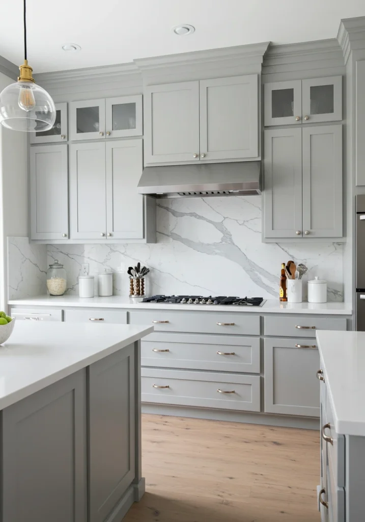 grey and white kitchen cabinets 10 converted