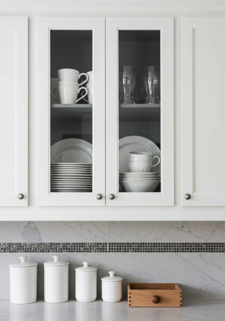 grey and white kitchen cabinets 14 converted