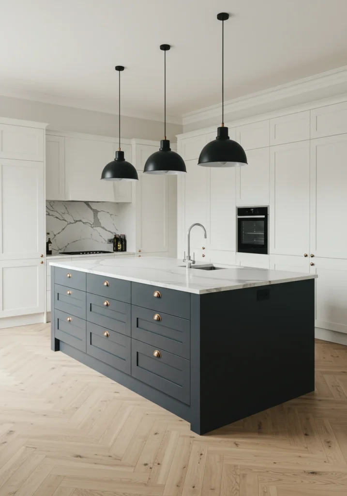 grey and white kitchen cabinets 2 converted