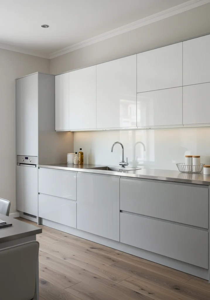 grey and white kitchen cabinets 6 converted