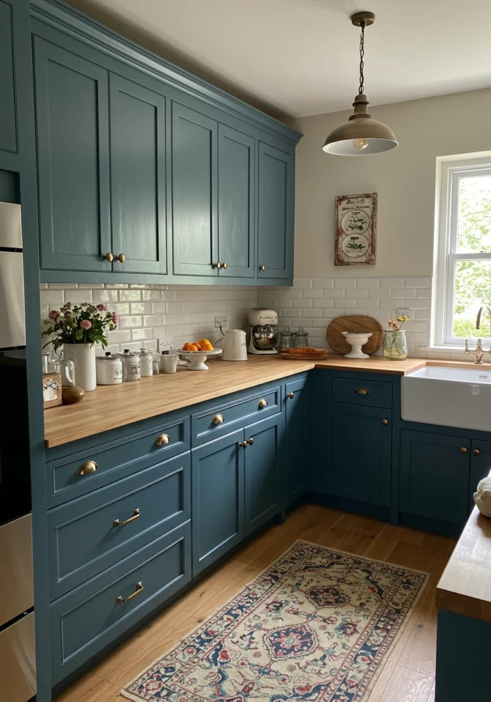 navy blue kitchen cabinets 15 converted