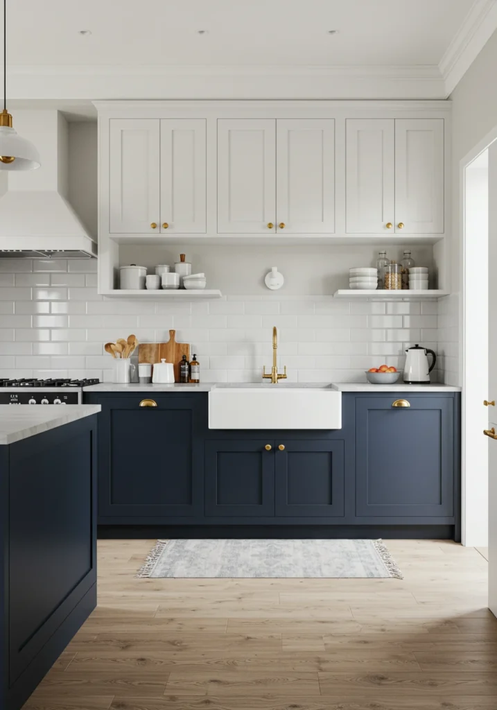 navy blue kitchen cabinets 2 converted
