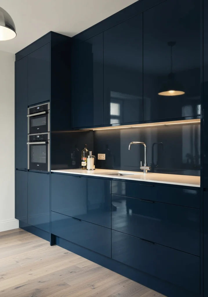 navy blue kitchen cabinets 7 converted