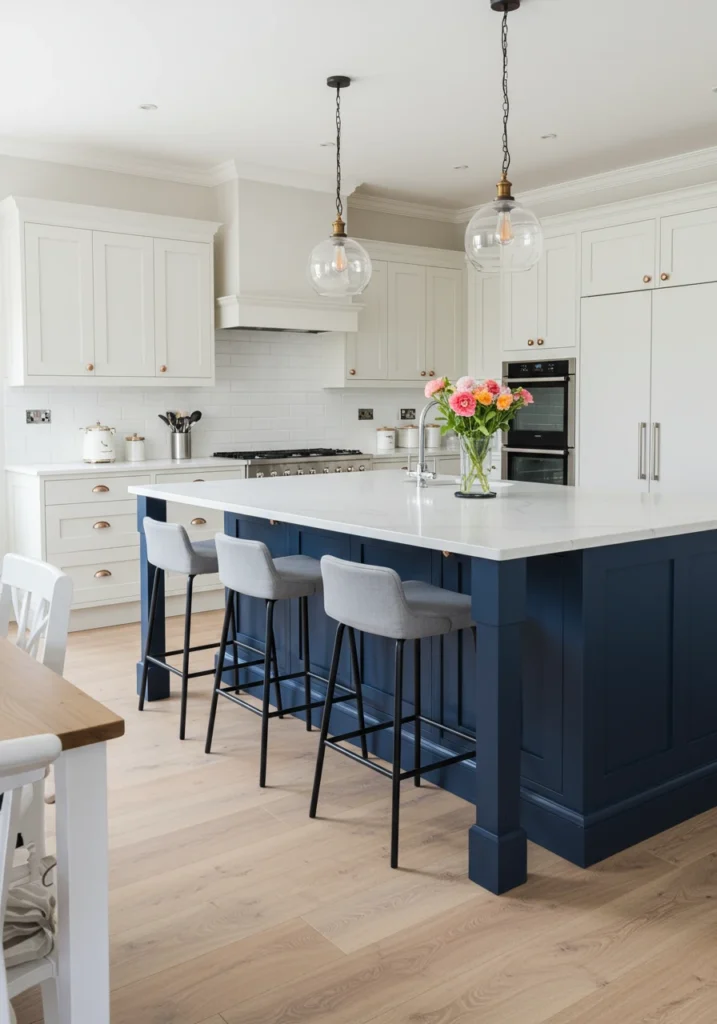 navy blue kitchen cabinets 8 converted