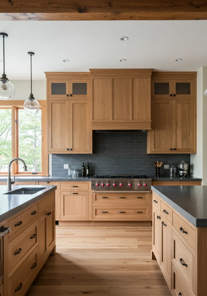 oak kitchen cabinets 12 converted