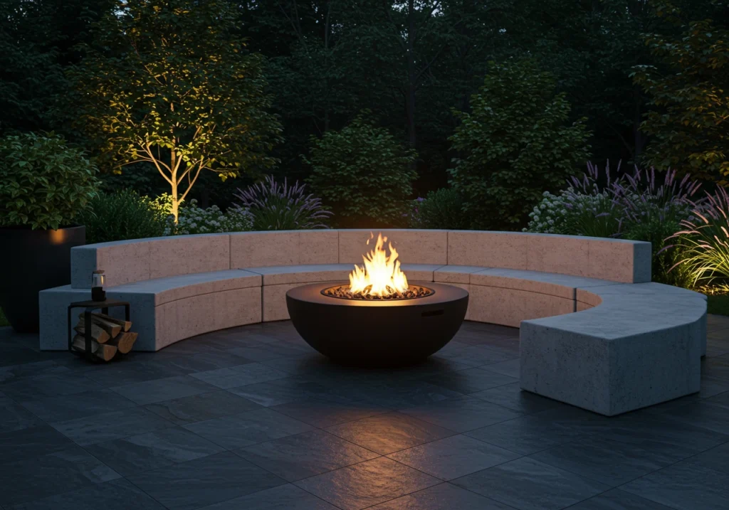 outdoor fire pit ideas FI converted