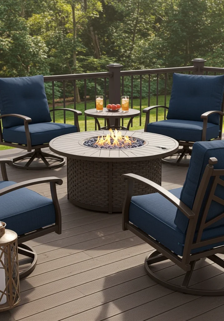 patio furniture with fire pits 4 converted