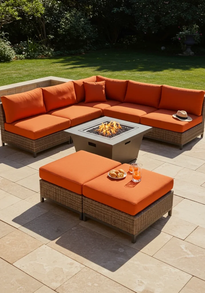 patio furniture with fire pits 9 converted