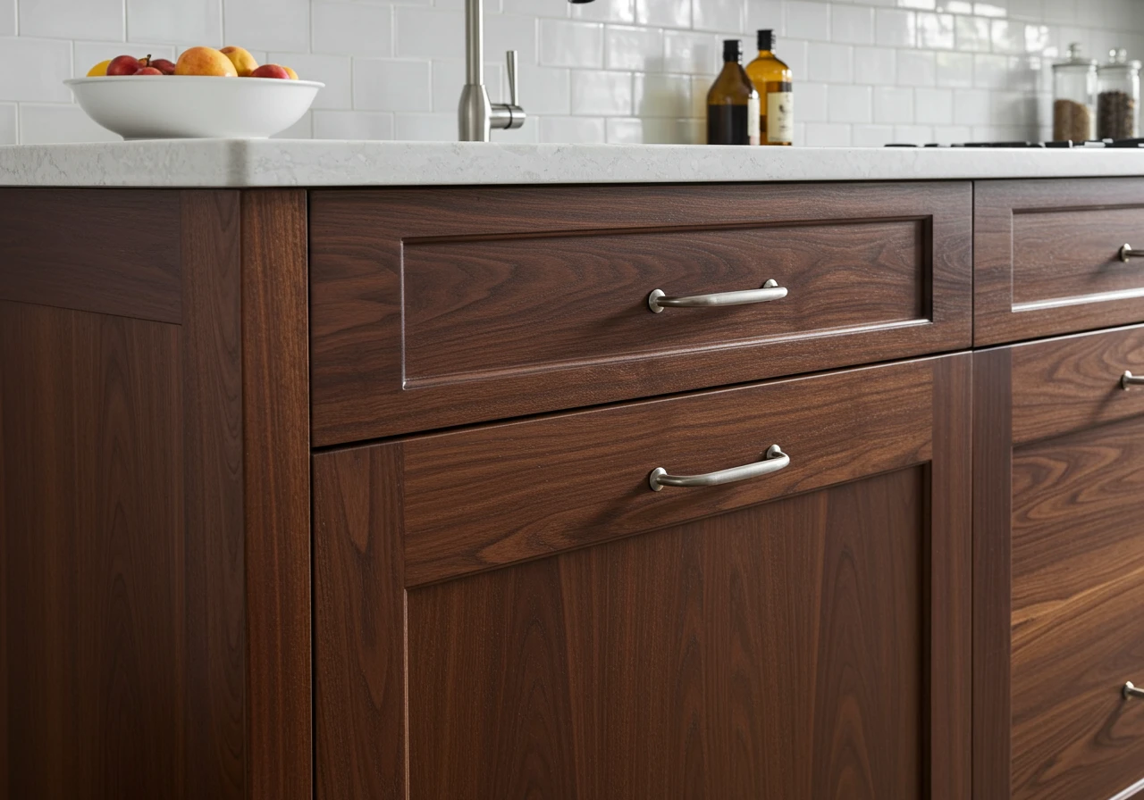 walnut kitchen cabinets FI converted