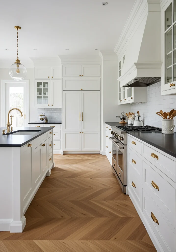 white cabinets black countertops 11 converted