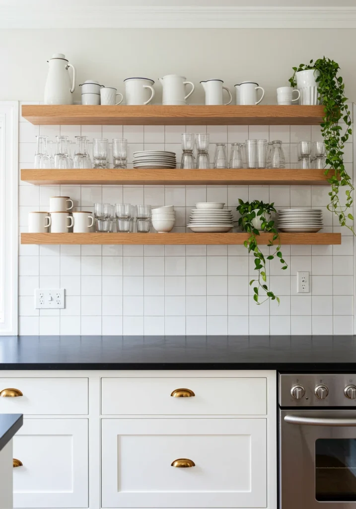 white cabinets black countertops 8 converted