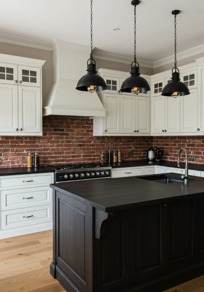 white cabinets black countertops 9 converted