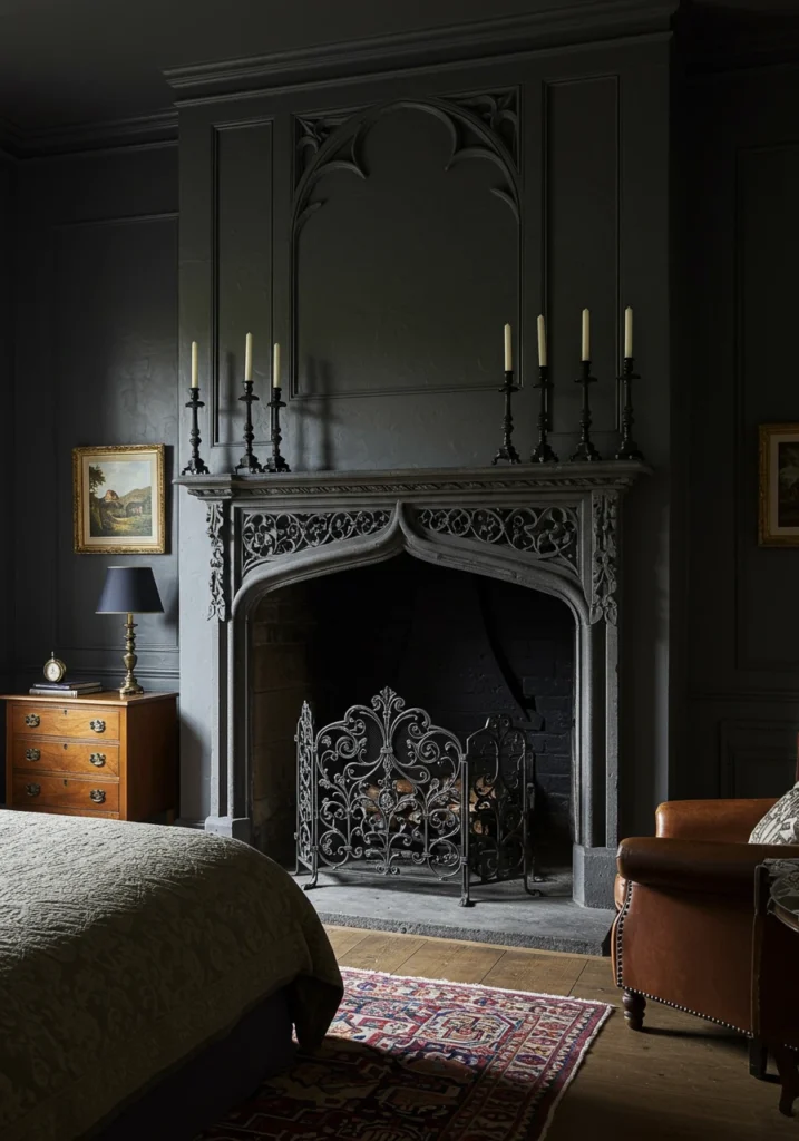 bedroom with fireplace 14 converted