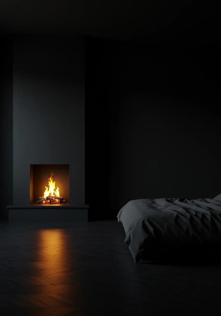 bedroom with fireplace 21 converted