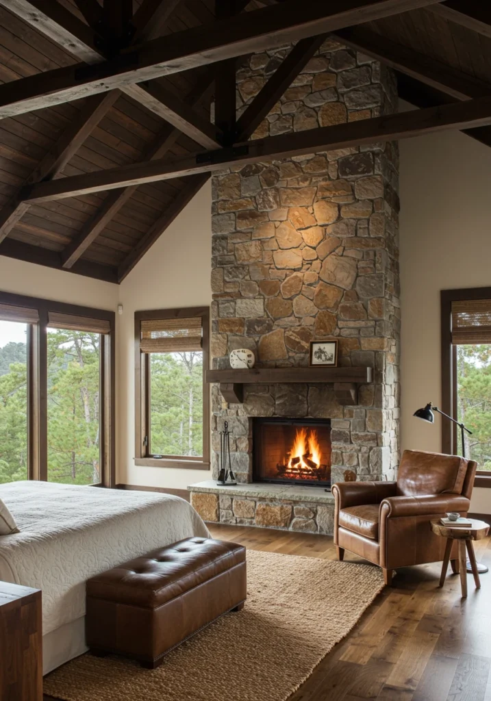 bedroom with fireplace 2 converted