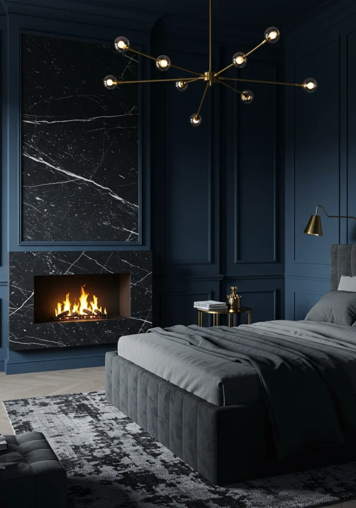 bedroom with fireplace 7 converted