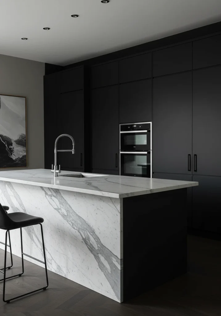 black and white kitchen cabinets 19 converted