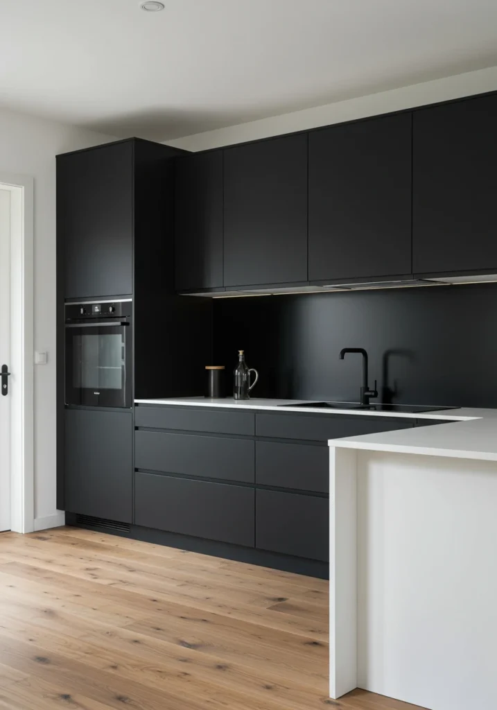black and white kitchen cabinets 6 converted