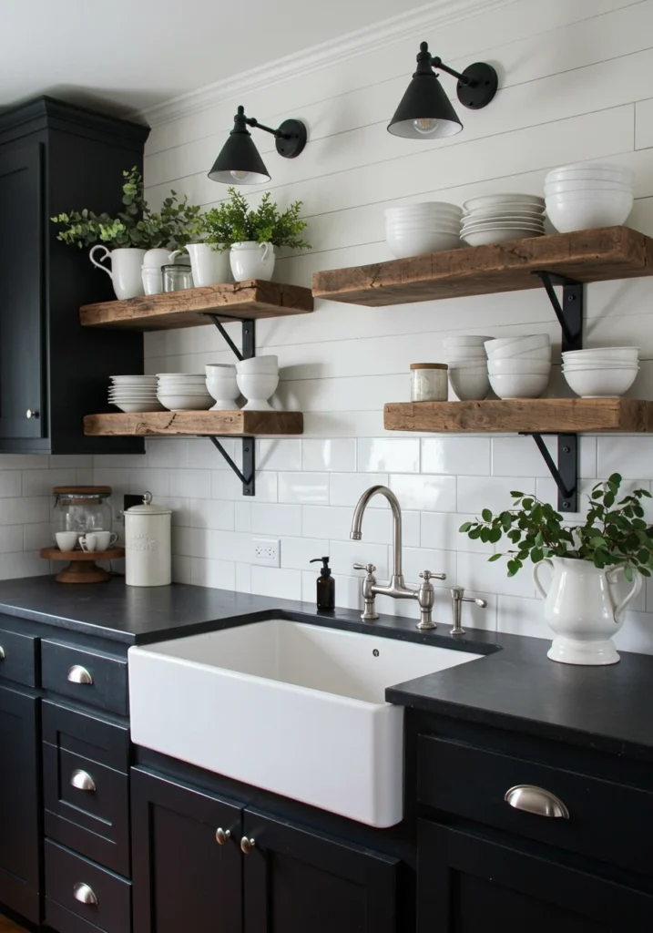 black and white kitchen cabinets 7 converted