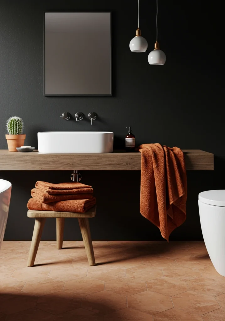black bathroom ideas 19 converted