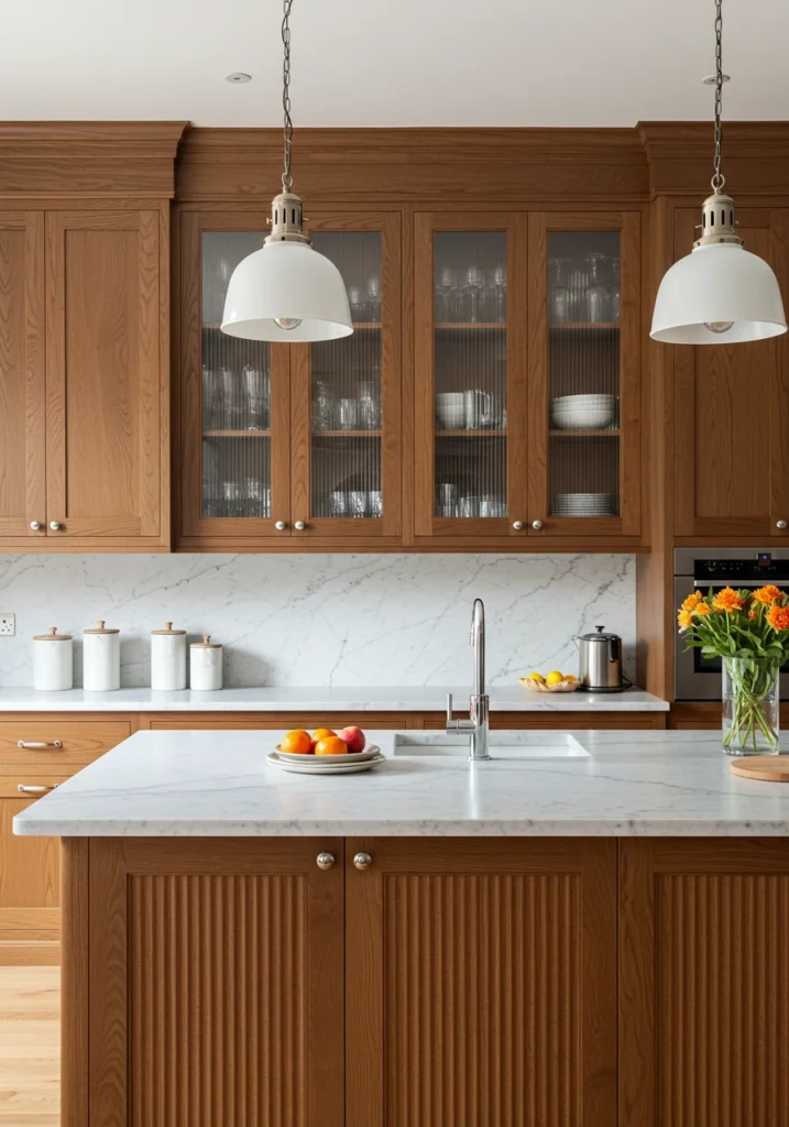 brown cabinets kitchen 16 converted