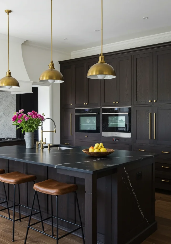 brown cabinets kitchen 2 converted
